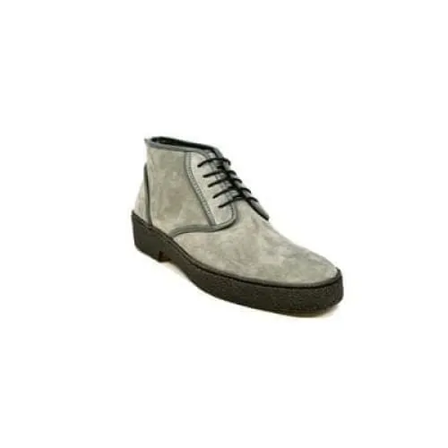 British Walkers Playboy Kaydence Men's Gray Suede Ankle Boots