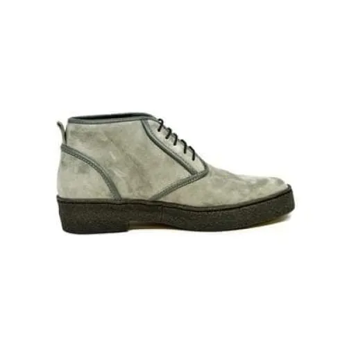 British Walkers Playboy Kaydence Men's Gray Suede Ankle Boots