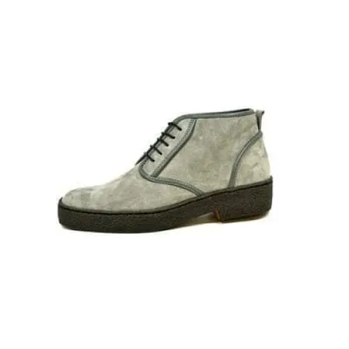 British Walkers Playboy Kaydence Men's Gray Suede Ankle Boots
