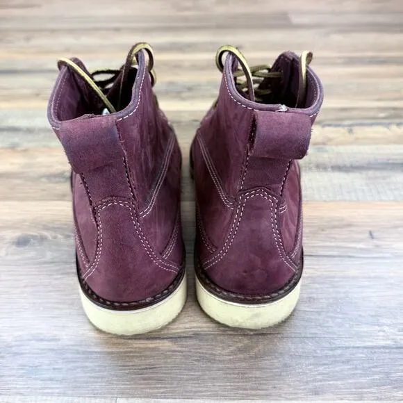 Brooklyn Boot Company Vibram Men's 8.5D M Red Soft Leather Combat Vibram USA