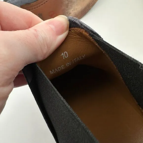 Brooks Brothers Italy Chelsea Boots Mens 10 Gray‎ Ankle Suede Leather Formal CEO