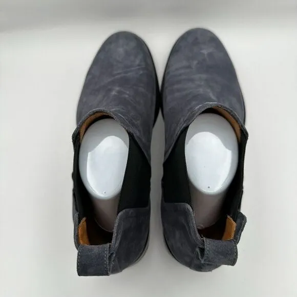 Brooks Brothers Italy Chelsea Boots Mens 10 Gray‎ Ankle Suede Leather Formal CEO