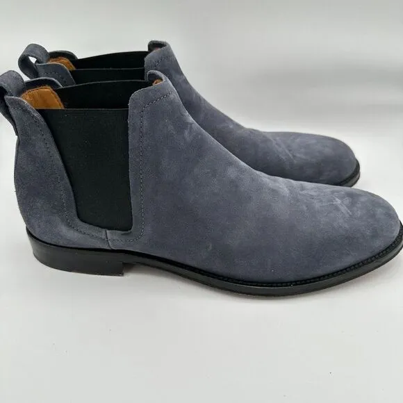 Brooks Brothers Italy Chelsea Boots Mens 10 Gray‎ Ankle Suede Leather Formal CEO