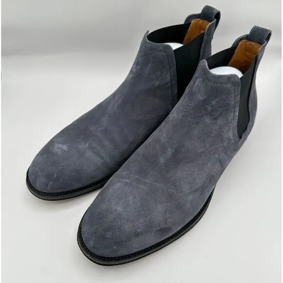 Brooks Brothers Italy Chelsea Boots Mens 10 Gray‎ Ankle Suede Leather Formal CEO