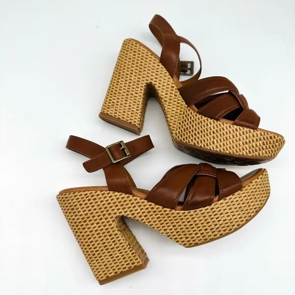 Brown Strappy Sandals