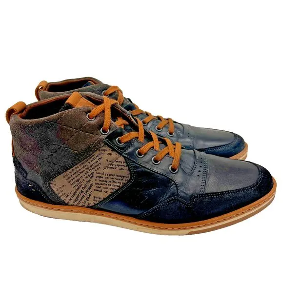 BULL BOXER Solutos Leather Men’s Lace Up Ankle Boots Size 11