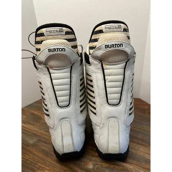 Burton Freestyle Snowboard Boots Imprint 2 White Black Mens Size 14