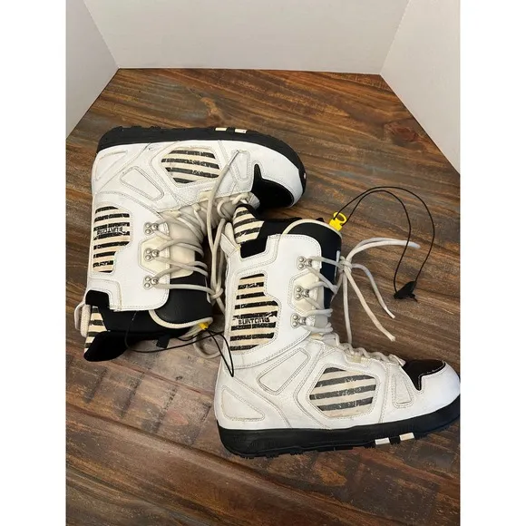 Burton Freestyle Snowboard Boots Imprint 2 White Black Mens Size 14