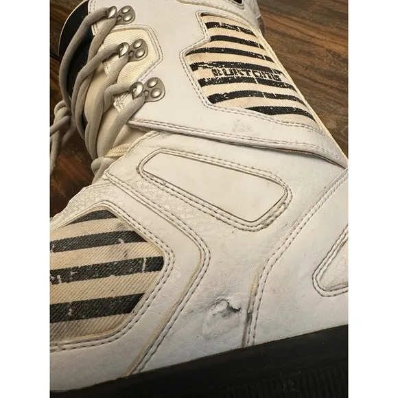 Burton Freestyle Snowboard Boots Imprint 2 White Black Mens Size 14