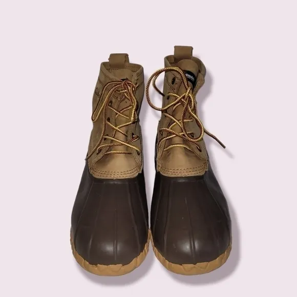 Cabela's Men's &quot;Steel Shank&quot; Leather Upper Duck Work Boots Men's Size 10