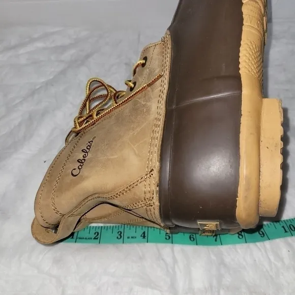 Cabela's Men's &quot;Steel Shank&quot; Leather Upper Duck Work Boots Men's Size 10
