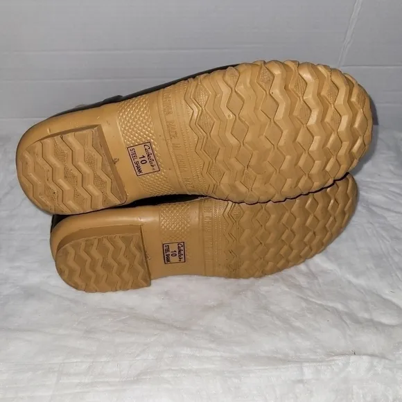 Cabela's Men's &quot;Steel Shank&quot; Leather Upper Duck Work Boots Men's Size 10