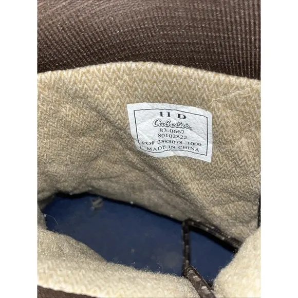 CABELAS MEN'S Dry Plus THINSULATE ULTRA Duck Hunting Deer Camo 83-0667 SIZE 11D