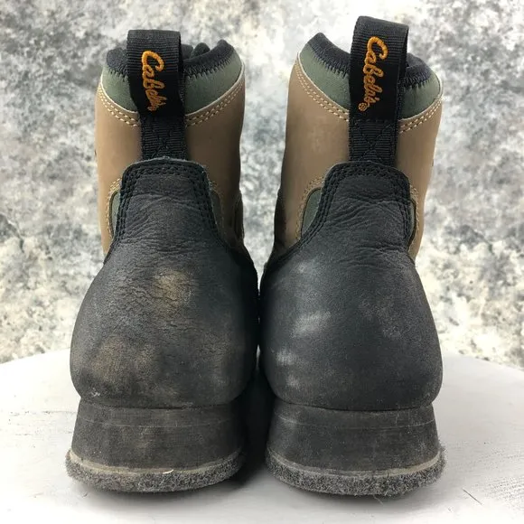 Cabela's Men's Size 11 EE Brown Ultra Light Felt Soled Outdoor Boots 83-0825