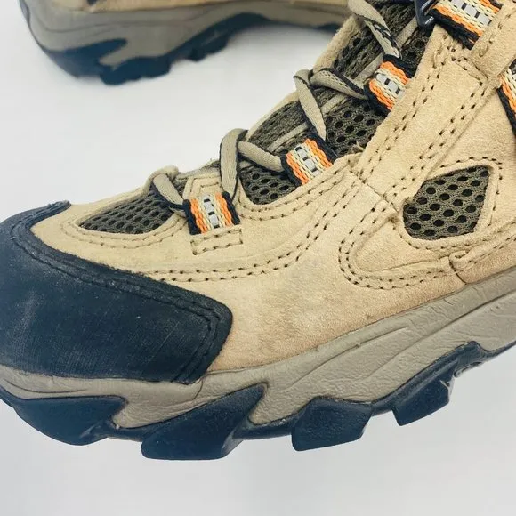 Cabela's Tan/Black Lace-Up Leather Hiking Boots 81-8575 Dry Plus Men's Size 9M