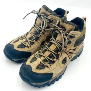 Cabela's Tan/Black Lace-Up Leather Hiking Boots 81-8575 Dry Plus Men's Size 9M