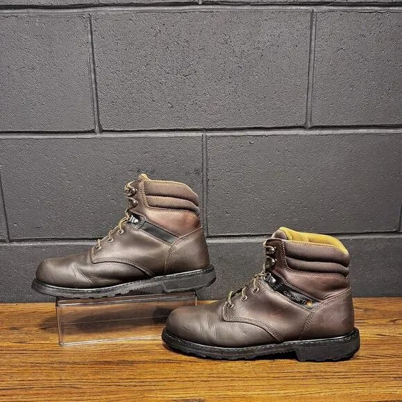 Carhartt 6” Brown Leather Soft Toe Work Boots Men’s 10 CMW6174