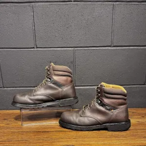 Carhartt 6” Brown Leather Soft Toe Work Boots Men’s 10 CMW6174