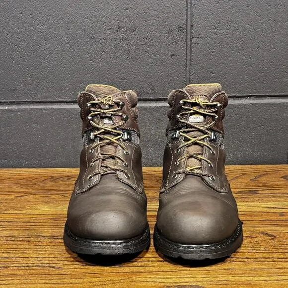 Carhartt 6” Brown Leather Soft Toe Work Boots Men’s 10 CMW6174