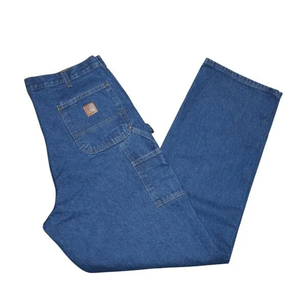 Carhartt B37 Loose Fit Double-knee Men's Logger Jeans Size 38x36 Carpenter NWT
