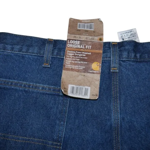 Carhartt B37 Loose Fit Double-knee Men's Logger Jeans Size 38x36 Carpenter NWT