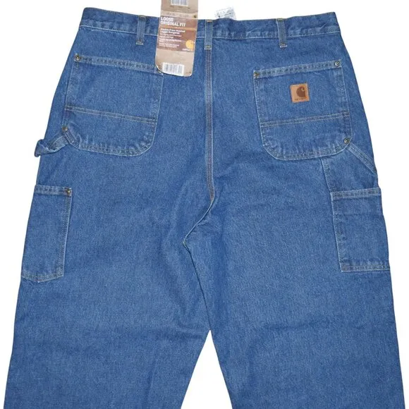 Carhartt B37 Loose Fit Double-knee Men's Logger Jeans Size 38x36 Carpenter NWT