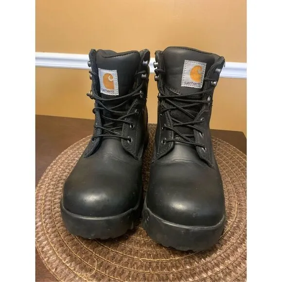 Carhartt Rugged Flex FF5361-W Womens Black Comp Toe Work Boots Size US 8.5M/W