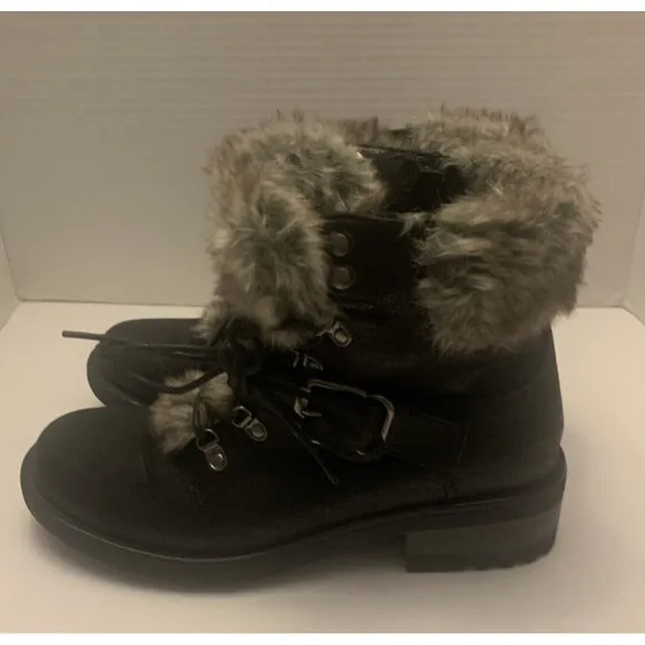 Carlos Santana Syracuse Black Lace Up Boots Size 8. Never Used.