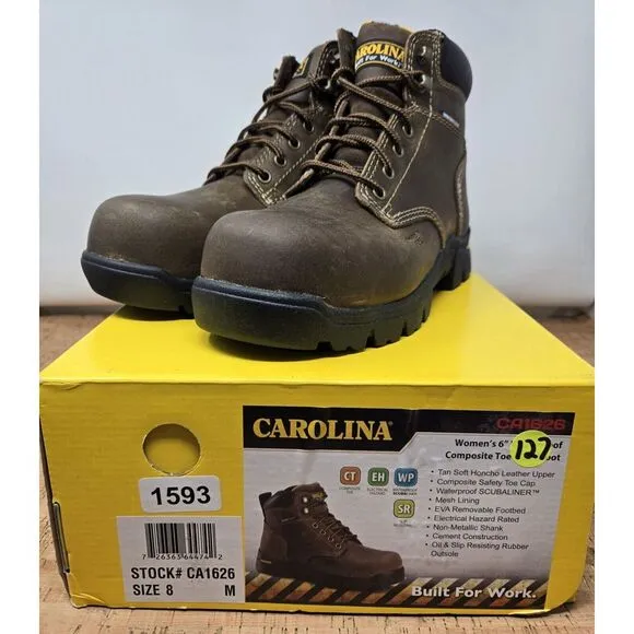 Carolina Circut Boots 6&quot; Womens 8 Waterproof Composite‎ Toe Work Constr  CA1626