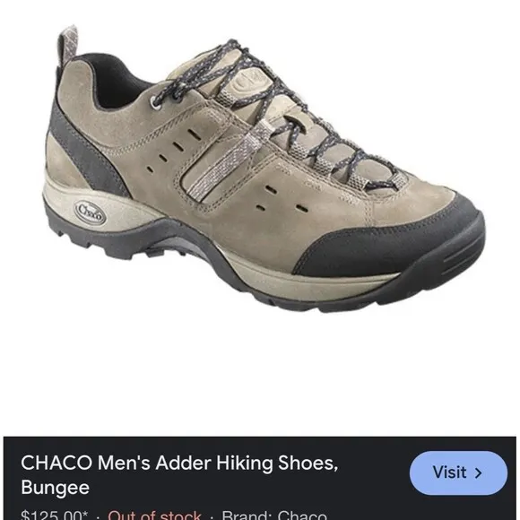 Chaco Adders Bungee‎ Performance Hiking Shoes Low Top Men’s 9.5