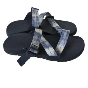 Chaco Lowdown Slides Sandals Men's 11 44 Faded Blue Strappy Shoes Summer Beach