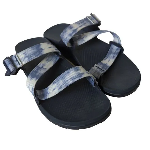 Chaco Lowdown Slides Sandals Men's 11 44 Faded Blue Strappy Shoes Summer Beach