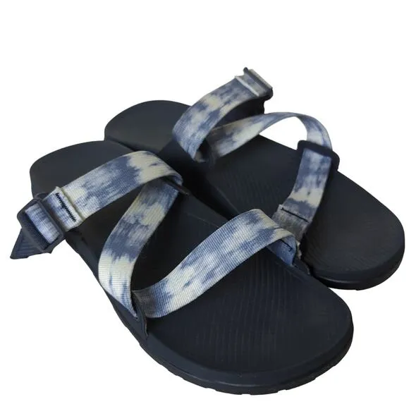 Chaco Lowdown Slides Sandals Men's 11 44 Faded Blue Strappy Shoes Summer Beach