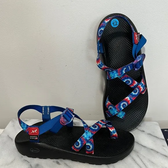 Chaco Tie-Dye Sandals Sz 12 unisex used once