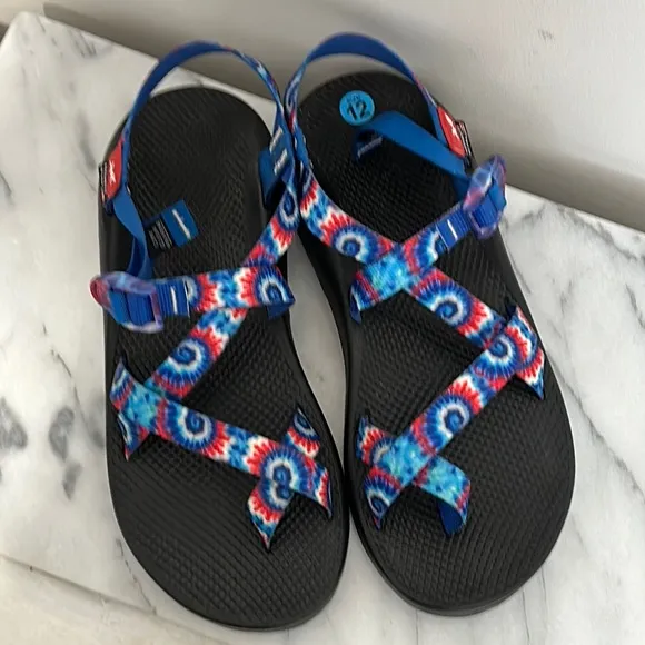 Chaco Tie-Dye Sandals Sz 12 unisex used once