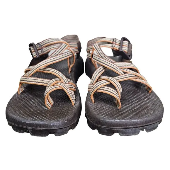 Chaco Women Zx2 Vibram Sandals Sz 7 Brown Southwest Striped Hiking Outdoor Water
