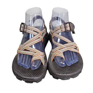 Chaco Women Zx2 Vibram Sandals Sz 7 Brown Southwest Striped Hiking Outdoor Water