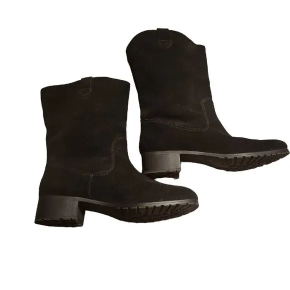 Chares By Charles‎ David Suede Boots Booties Womens Size 9.5