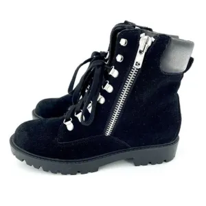 Charles By Charles David Rocky Suede Leather Ankle Combat Boots Sz 7 New