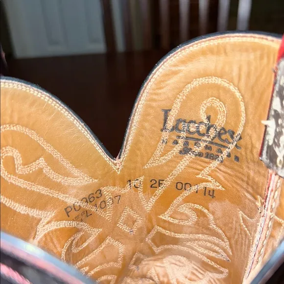 Cherry Red Lucchese Cowboy Boots- Size 10EE