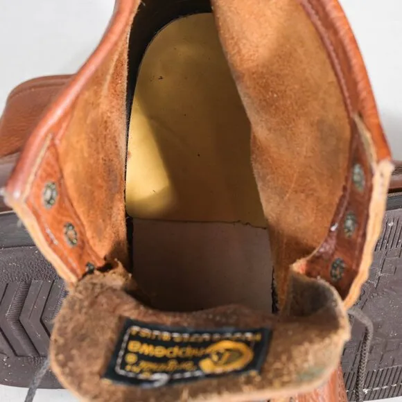 Chippewa 99941 Work Boots, sz 12 D - Made in USA, Light Brown, Vibram Sole
