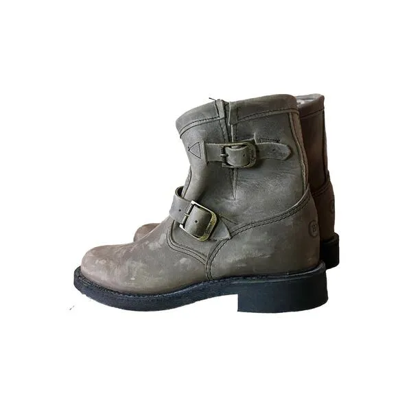 Chippewa Raynard 7&quot; Tan Engineer $230 Work Boot 1901W17 Motorcycle Women's 7.5 M