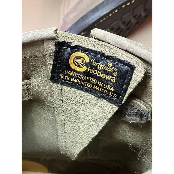 Chippewa Raynard 7&quot; Tan Engineer $230 Work Boot 1901W17 Motorcycle Women's 7.5 M