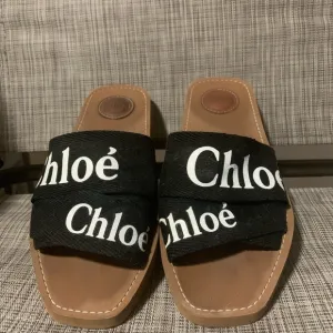 Chloe Black and Tan Sandals