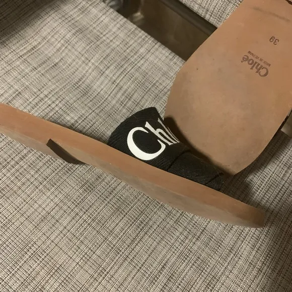 Chloe Black and Tan Sandals
