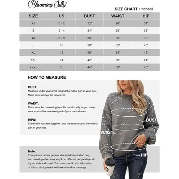 Chunky Sweater Crewneck Knit Lantern Sleeve Oversized Pullover Sweater For Women