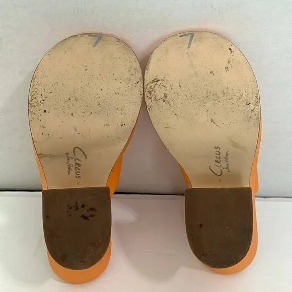Circus by Sam Edelman Women's Patrice Wedge Sandals Orange size 7
