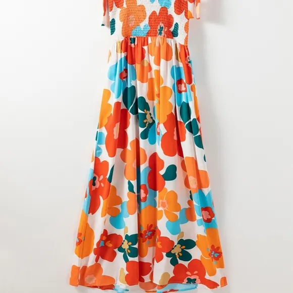 Citrus Bloom Smocked Dress