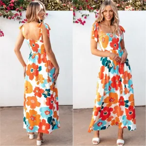 Citrus Bloom Smocked Dress