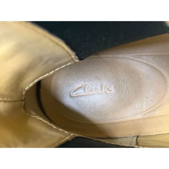 Clarks Clarkdale Gobi $150 Men's Chelsea Boots Size 8 M Leather Black